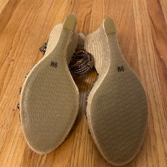 Michael Kors Bronze Wedge Sandals - Picture 2 of 4